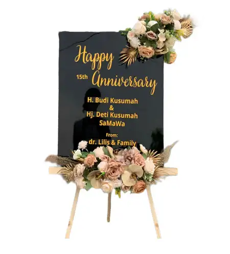 Papan Bunga Akrilik Genengduwur